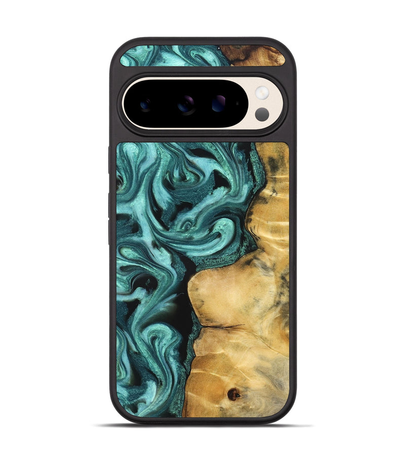 Pixel 10 Wood Phone Case - Andi (Green, 824586)