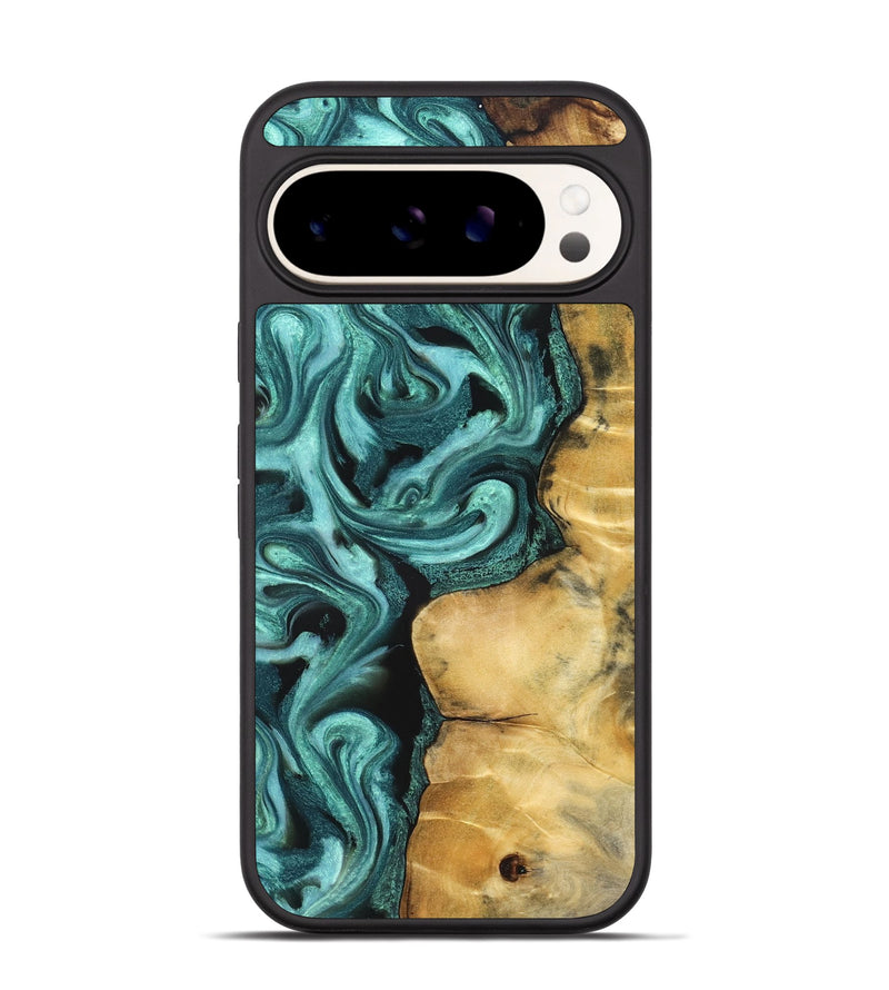 Pixel 9 Pro Wood Phone Case - Andi (Green, 824586)