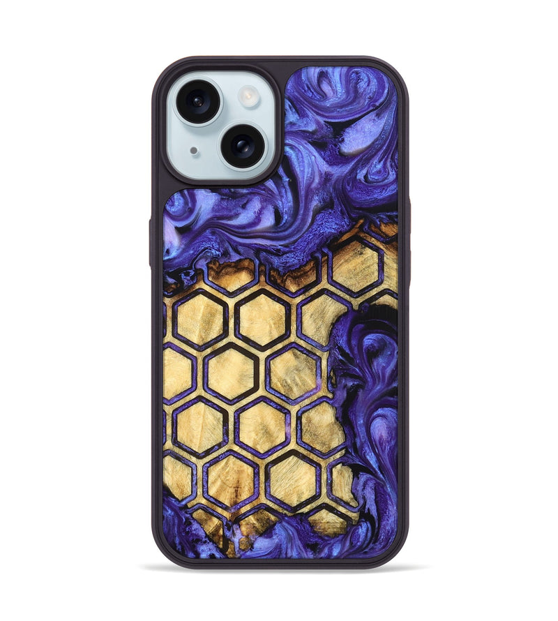 iPhone 15 Wood Phone Case - Emilio (Pattern, 824588)