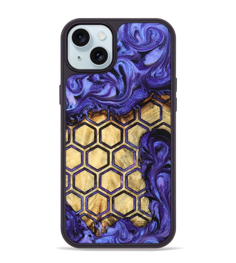 iPhone 15 Plus Wood Phone Case - Emilio (Pattern, 824588)