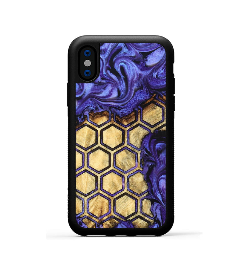 iPhone Xs Wood Phone Case - Emilio (Pattern, 824588)