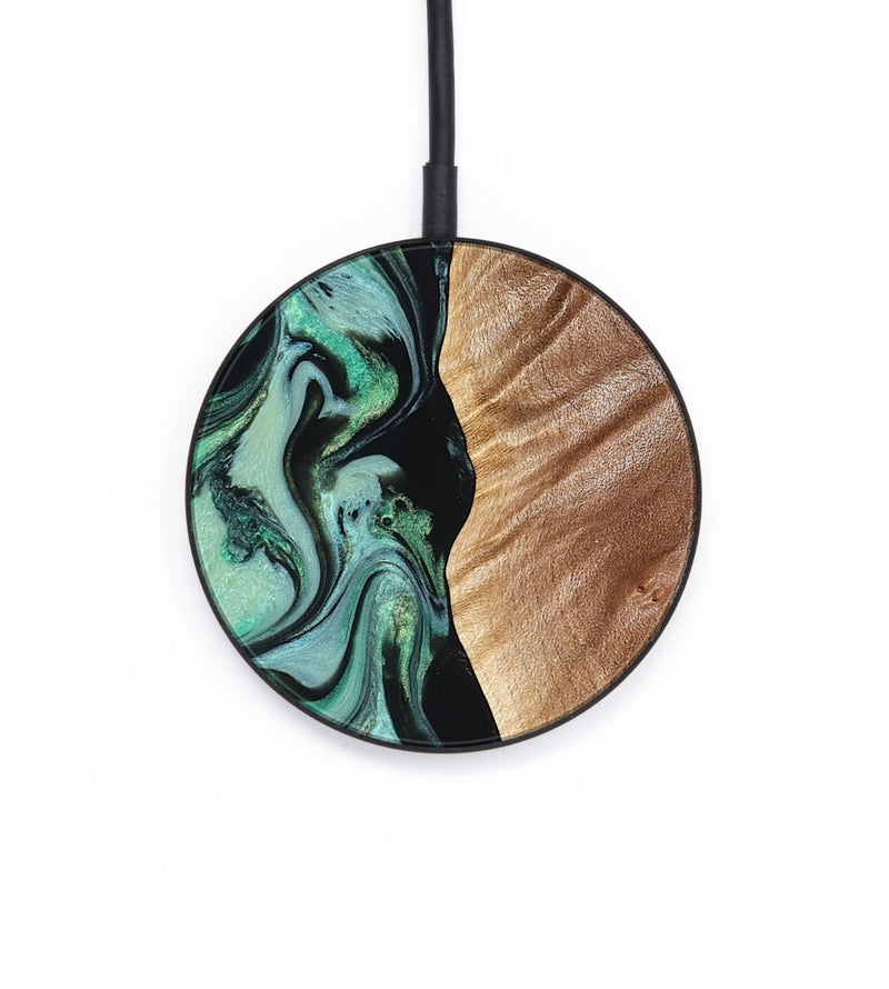 Circle Wood Wireless Charger - Libby (Green, 824592)