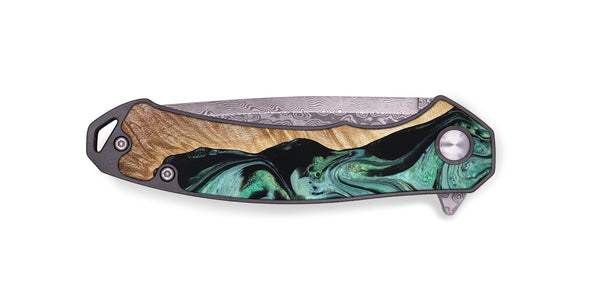 EDC Wood Pocket Knife - Libby (Green, 824592)