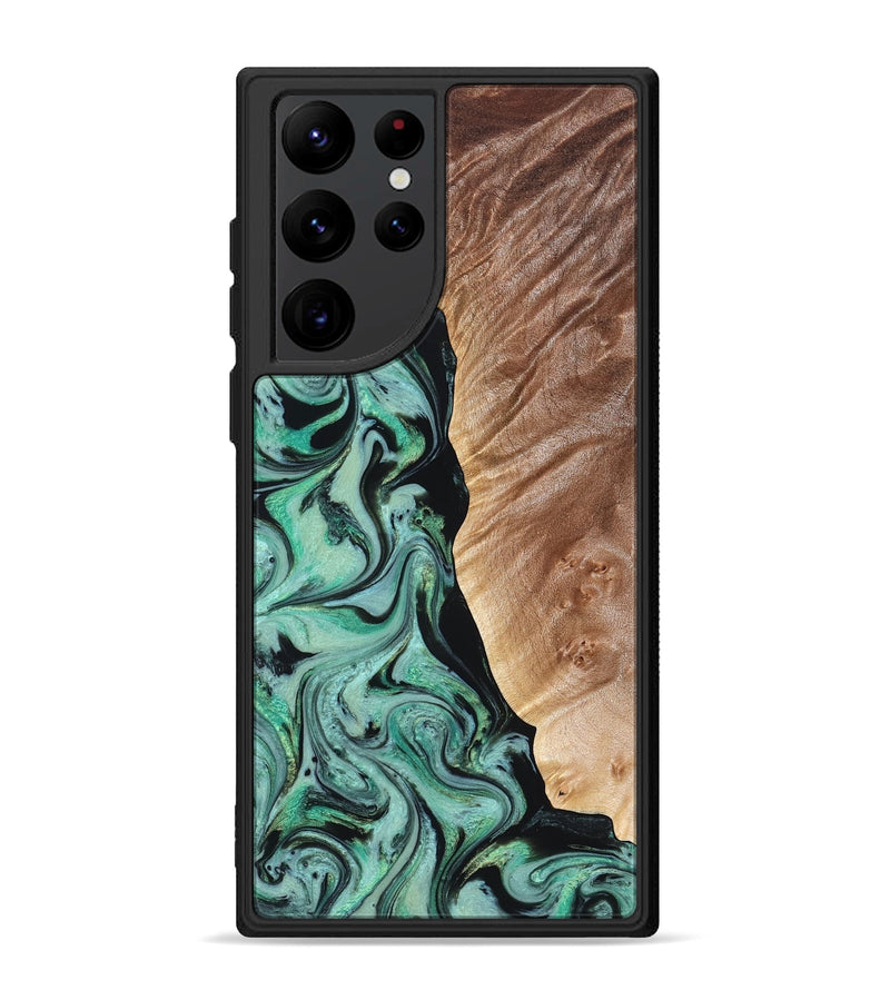 Galaxy S22 Ultra Wood Phone Case - Libby (Green, 824592)