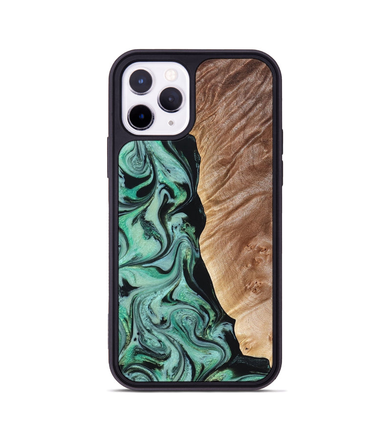 iPhone 11 Pro Wood Phone Case - Libby (Green, 824592)