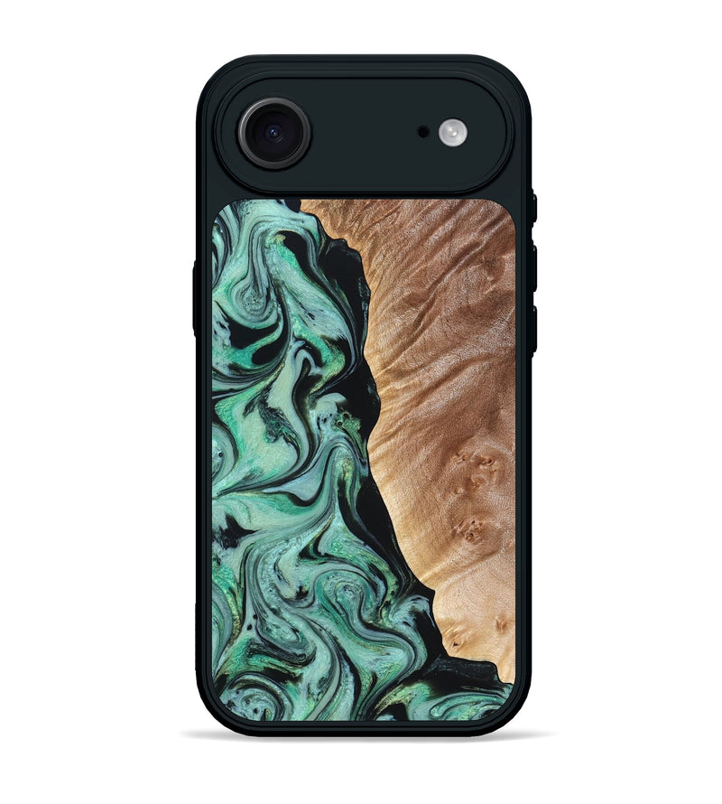 iPhone 17 Air Wood Phone Case - Libby (Green, 824592)