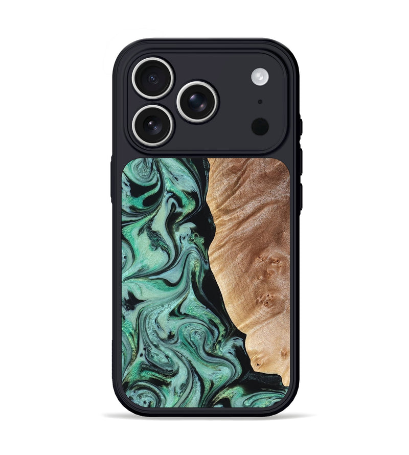iPhone 17 Pro Wood Phone Case - Libby (Green, 824592)