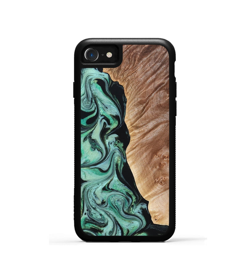 iPhone SE Wood Phone Case - Libby (Green, 824592)
