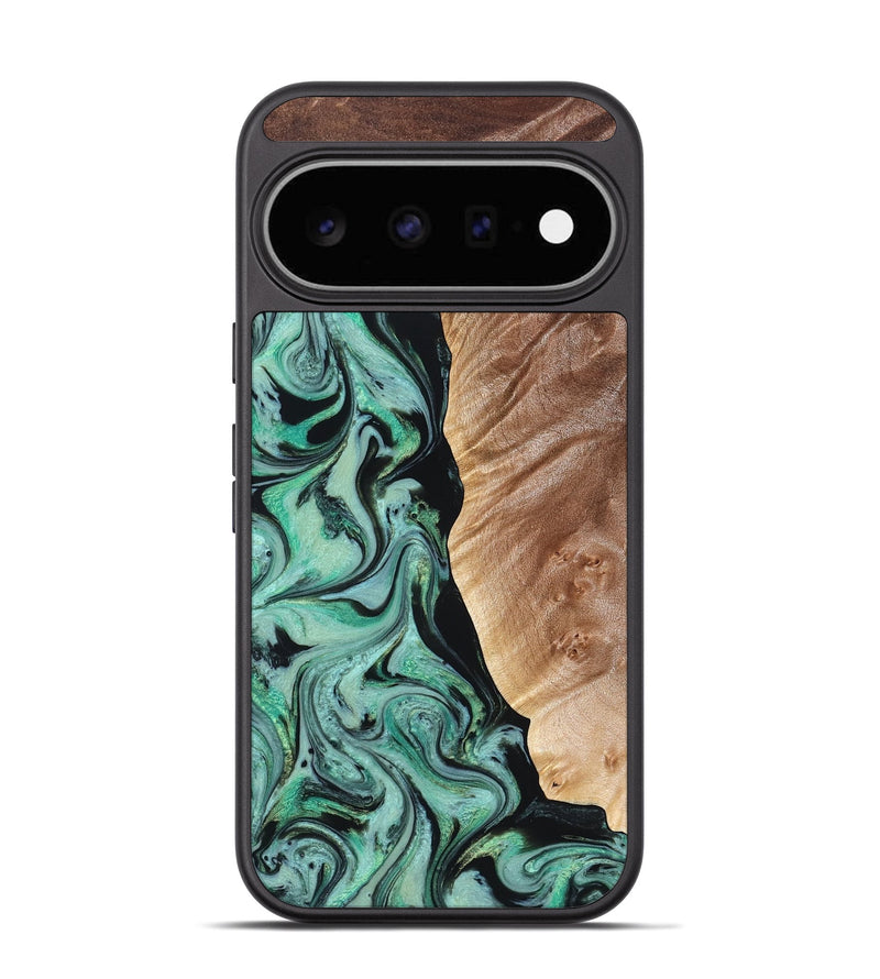 Pixel 11 Wood Phone Case - Libby (Green, 824592)