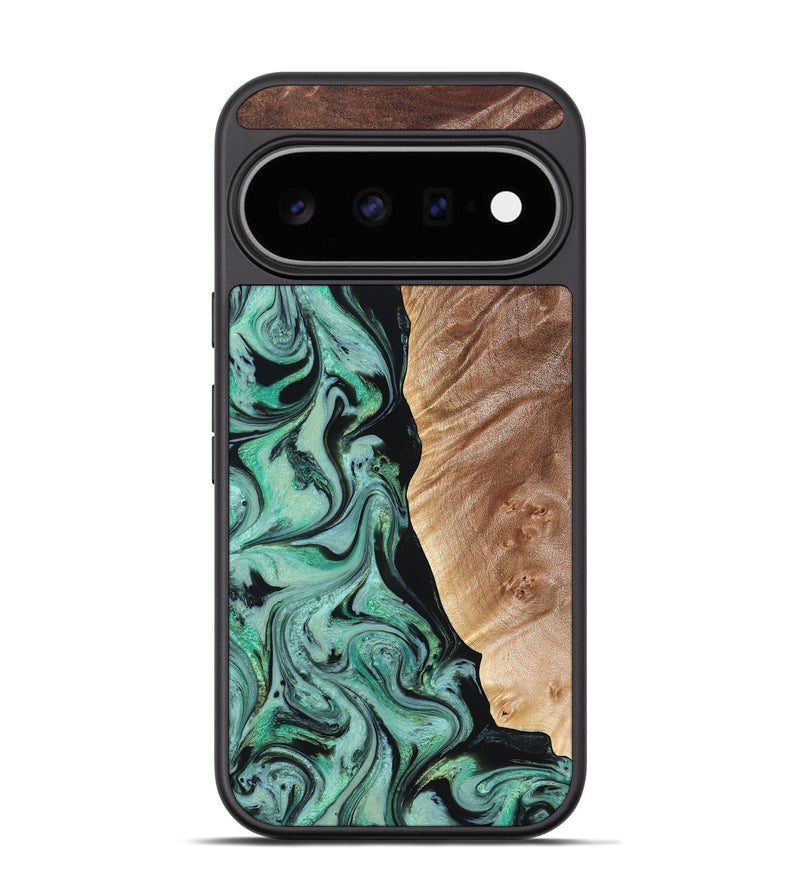 Pixel 11 Pro Wood Phone Case - Libby (Green, 824592)