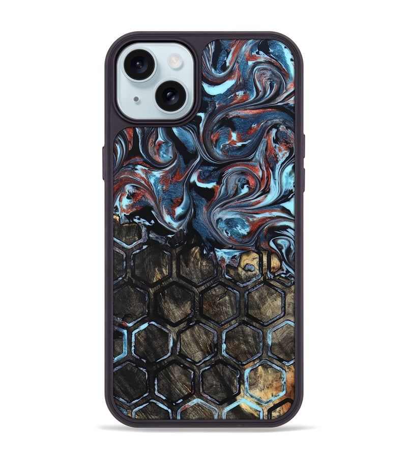 iPhone 15 Plus Wood Phone Case - Bernard (Pattern, 824594)