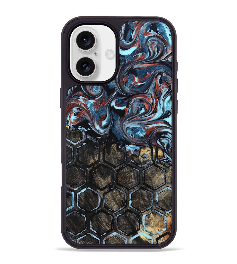 iPhone 16 Plus Wood Phone Case - Bernard (Pattern, 824594)