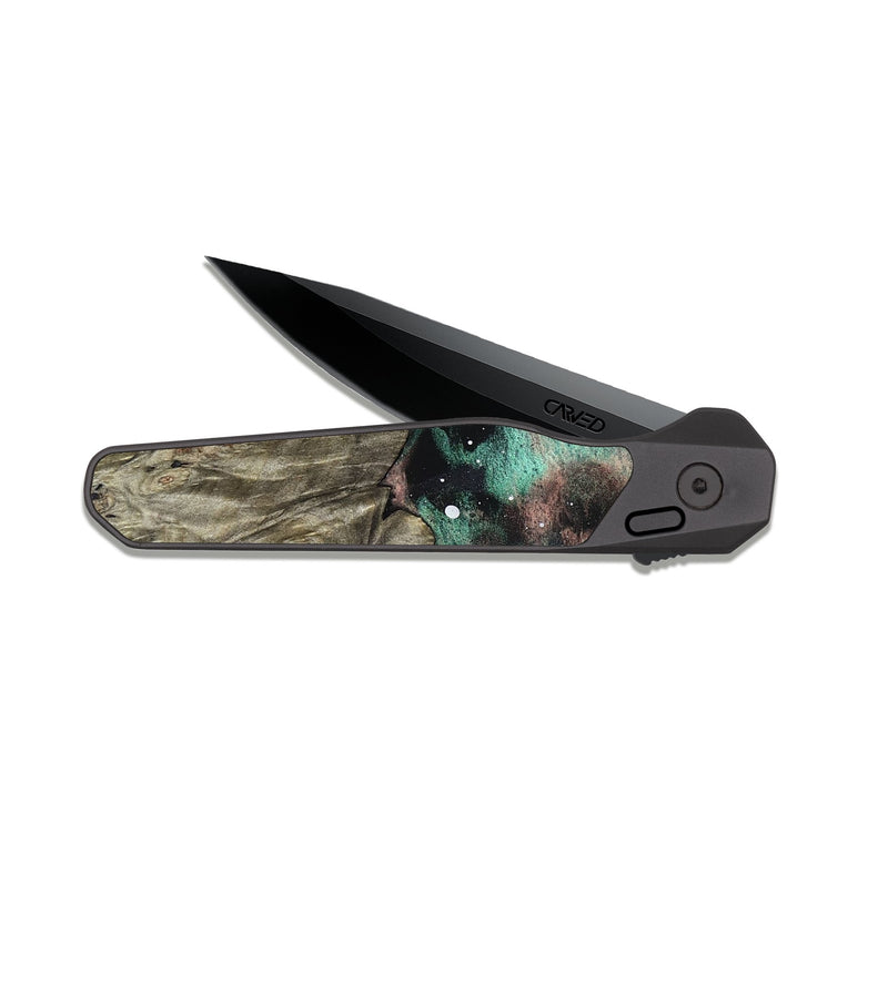 EDC Dark Slate Wood Pocket Knife - Dayami (Cosmos, 824606)