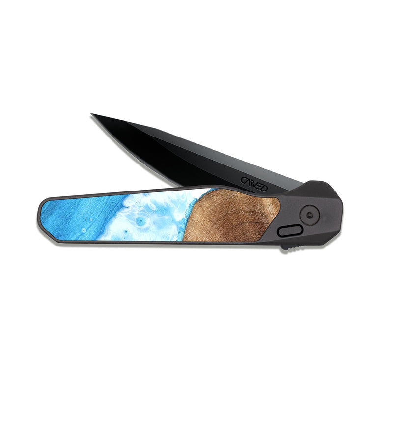 EDC Dark Slate Wood Pocket Knife - Janae (Coastal, 824618)