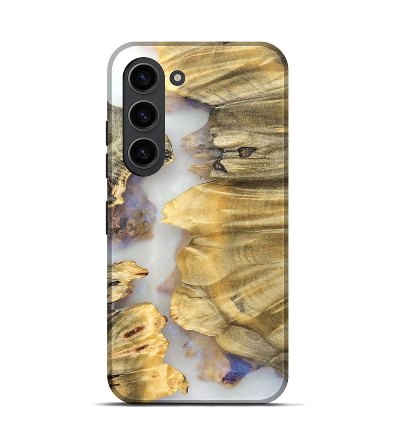 Galaxy S23 Wood Live Edge Phone Case - Marley (Clear, 824624)