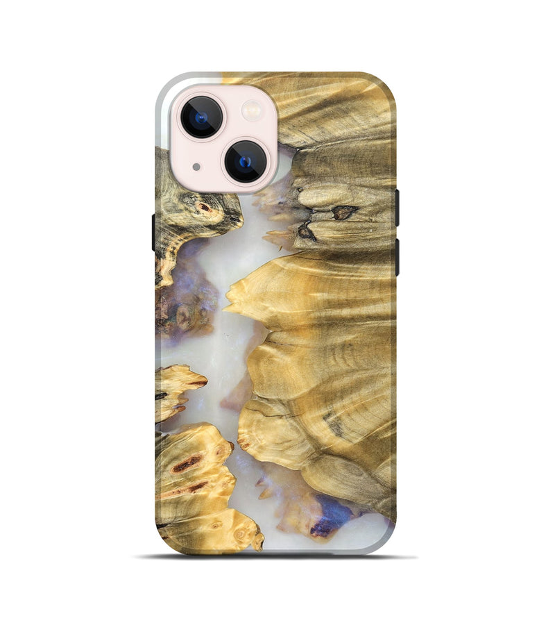iPhone 13 mini Wood Live Edge Phone Case - Marley (Clear, 824624)