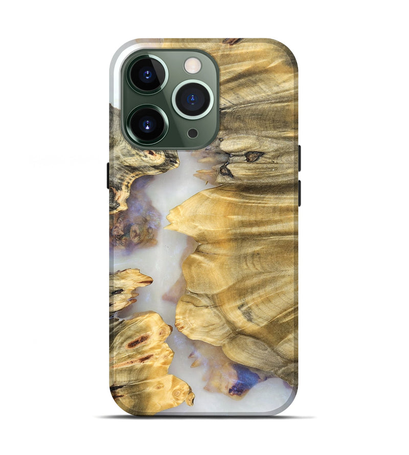 iPhone 13 Pro Wood Live Edge Phone Case - Marley (Clear, 824624)