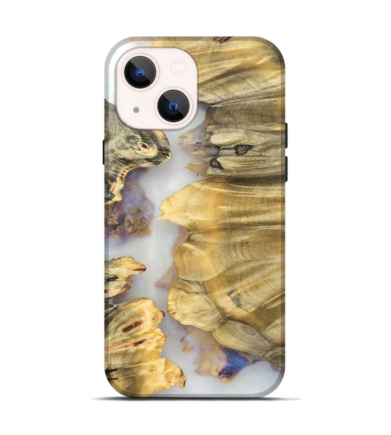iPhone 14 Wood Live Edge Phone Case - Marley (Clear, 824624)