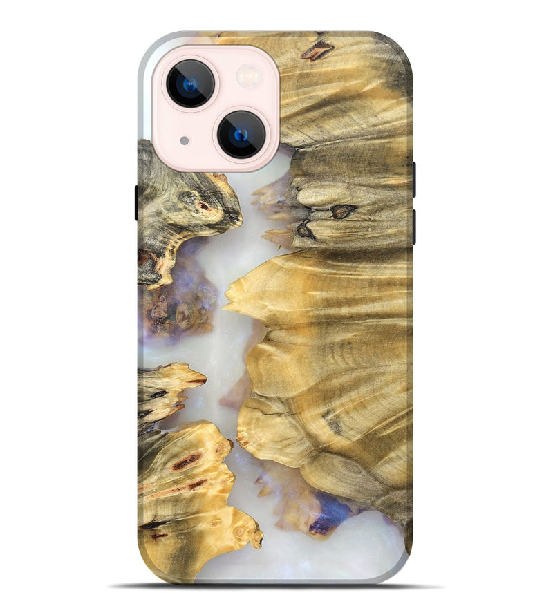 iPhone 14 Plus Wood Live Edge Phone Case - Marley (Clear, 824624)