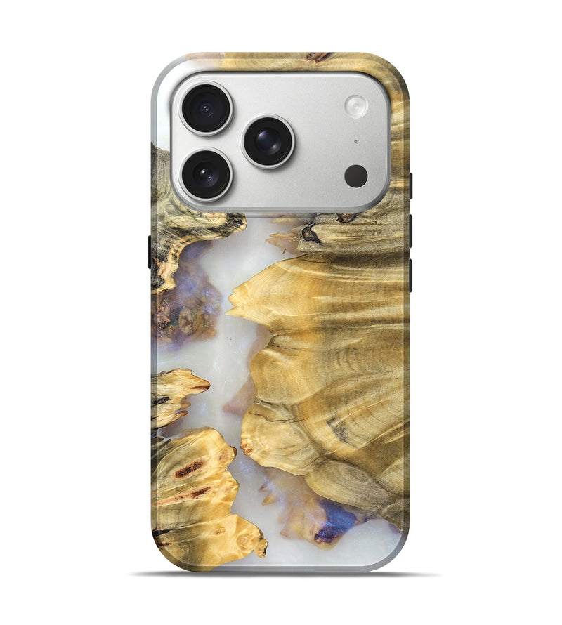 iPhone 17 Pro Wood Live Edge Phone Case - Marley (Clear, 824624)