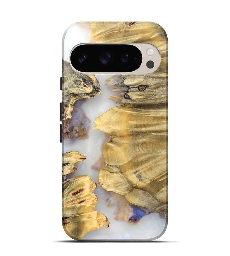 Pixel 9 Pro Wood Live Edge Phone Case - Marley (Clear, 824624)