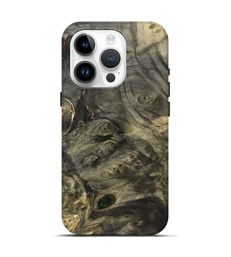 iPhone 15 Pro Wood Live Edge Phone Case - Emeline (Solid Wood, 824627)