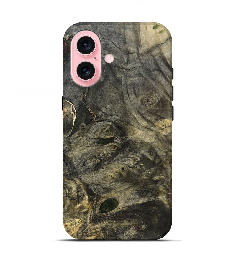 iPhone 16 Wood Live Edge Phone Case - Emeline (Solid Wood, 824627)