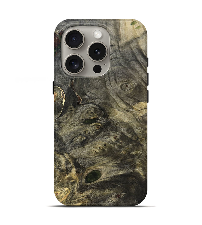 iPhone 16 Pro Wood Live Edge Phone Case - Emeline (Solid Wood, 824627)