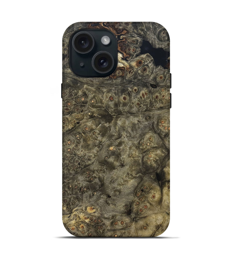 iPhone 15 Wood Live Edge Phone Case - Ezra (Solid Wood, 824628)