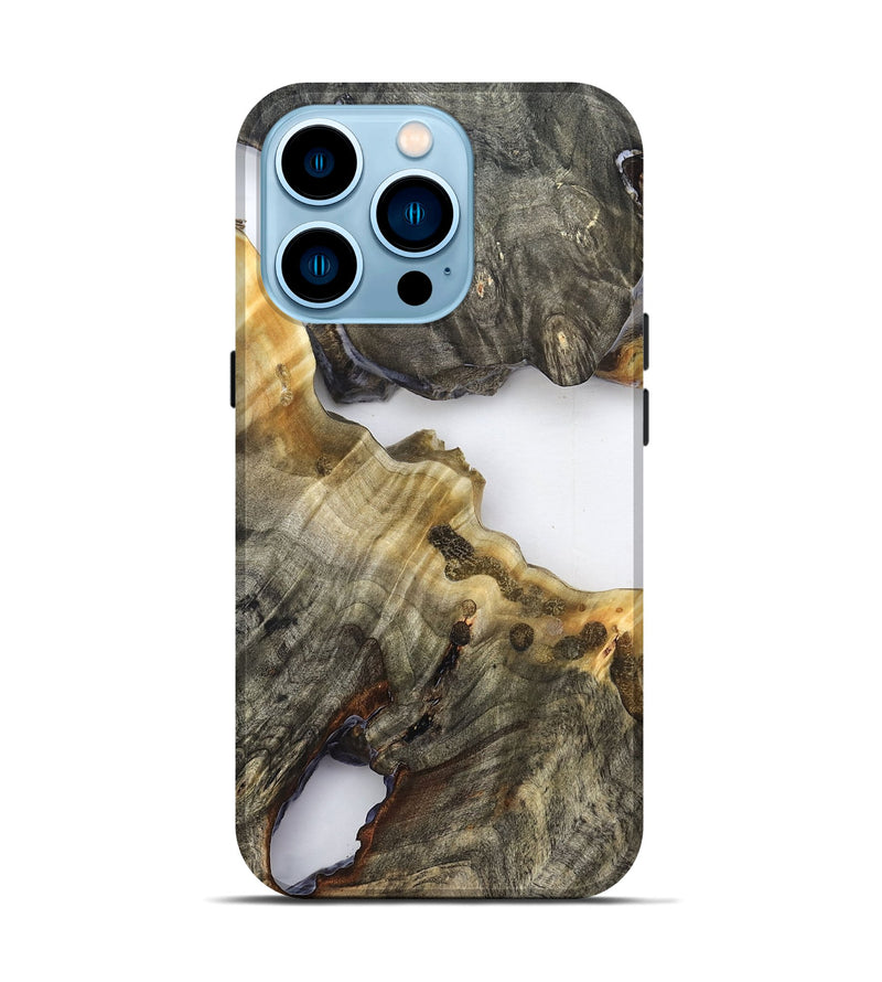 iPhone 14 Pro Wood Live Edge Phone Case - Camren (Clear, 824632)