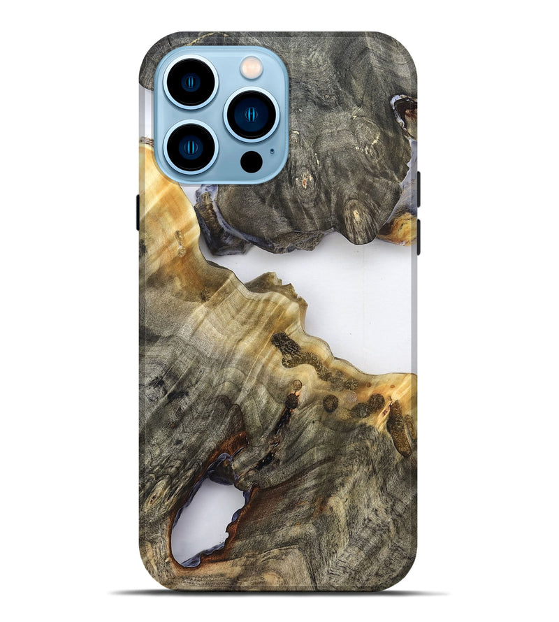 iPhone 14 Pro Max Wood Live Edge Phone Case - Camren (Clear, 824632)