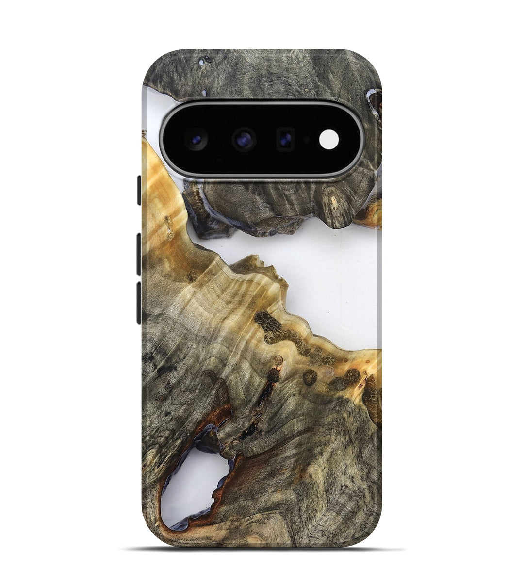 Pixel 11 Pro Wood Live Edge Phone Case - Camren (Clear, 824632)