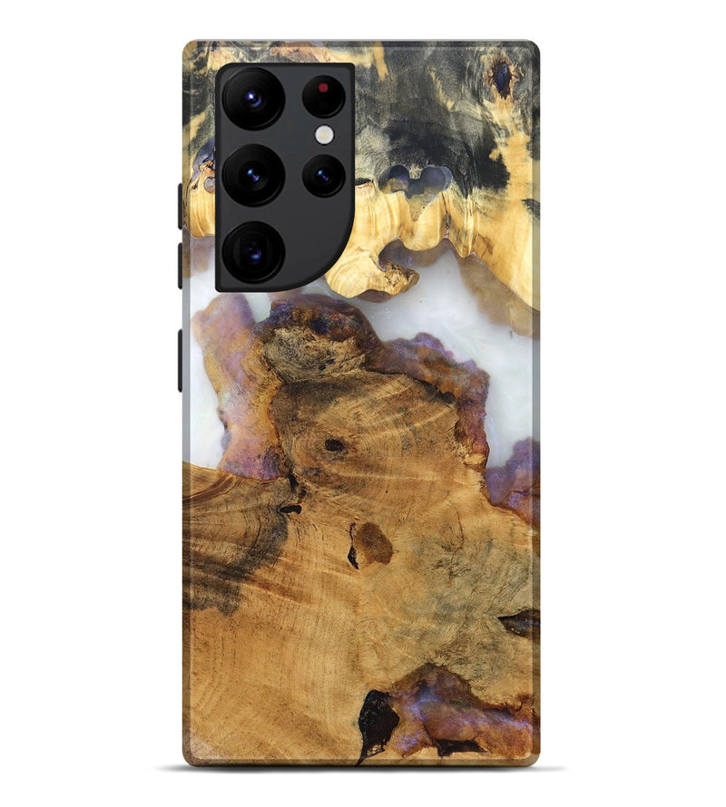 Galaxy S22 Ultra Wood Live Edge Phone Case - Anitra (Clear, 824635)