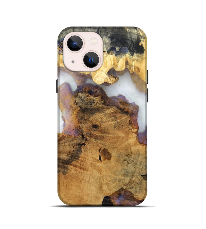 iPhone 13 mini Wood Live Edge Phone Case - Anitra (Clear, 824635)