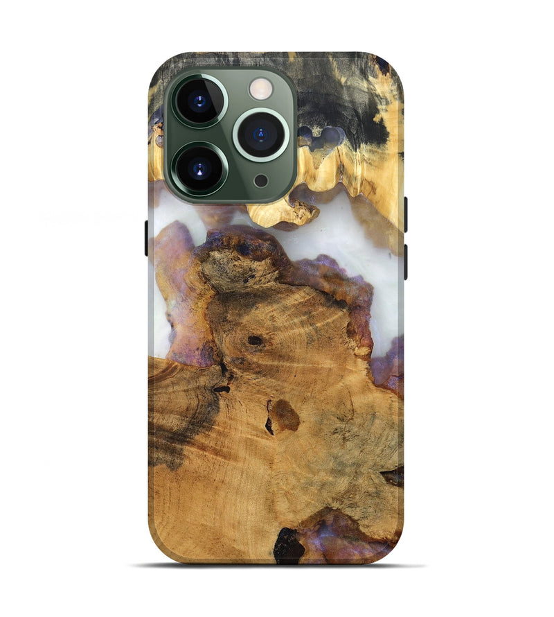 iPhone 13 Pro Wood Live Edge Phone Case - Anitra (Clear, 824635)