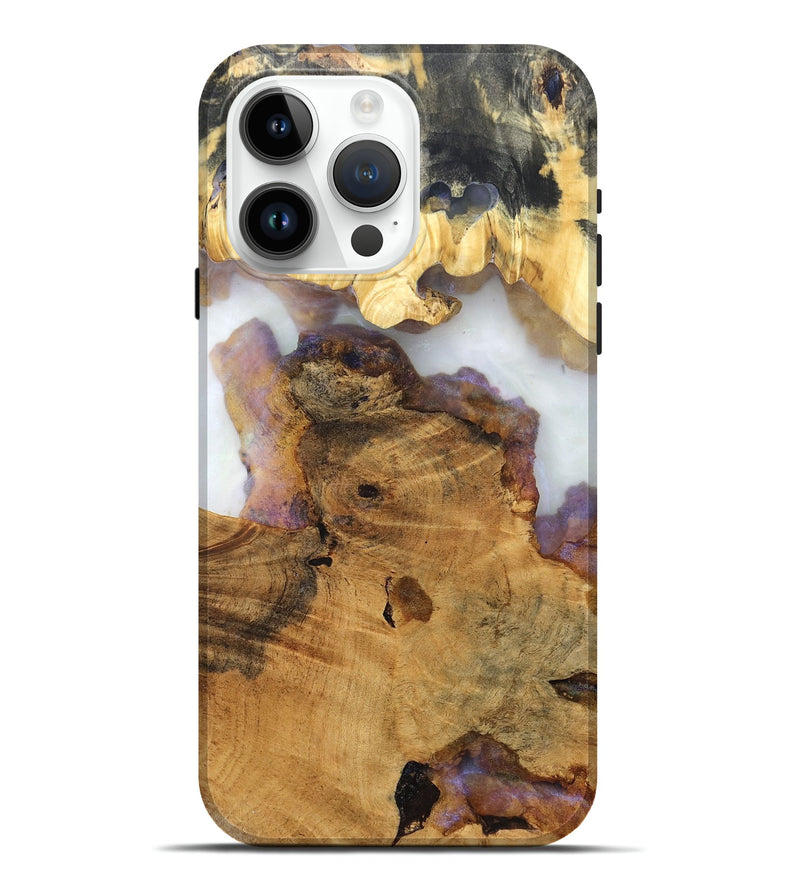 iPhone 15 Pro Max Wood Live Edge Phone Case - Anitra (Clear, 824635)
