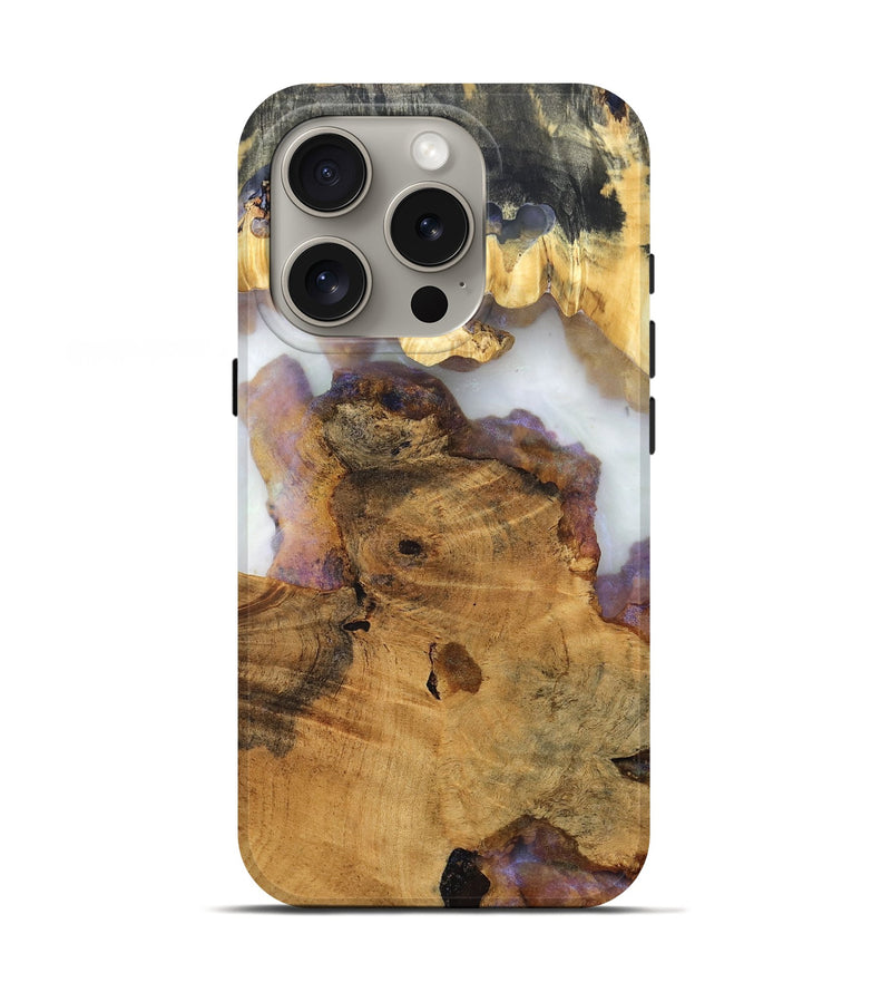 iPhone 16 Pro Wood Live Edge Phone Case - Anitra (Clear, 824635)