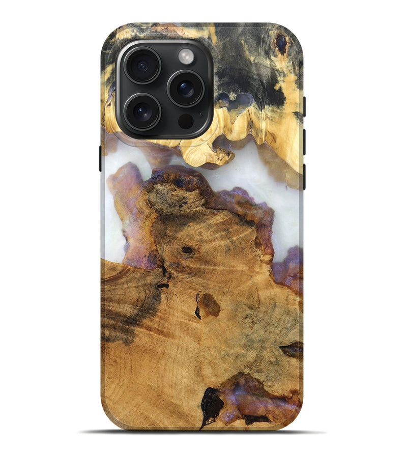 iPhone 16 Pro Max Wood Live Edge Phone Case - Anitra (Clear, 824635)