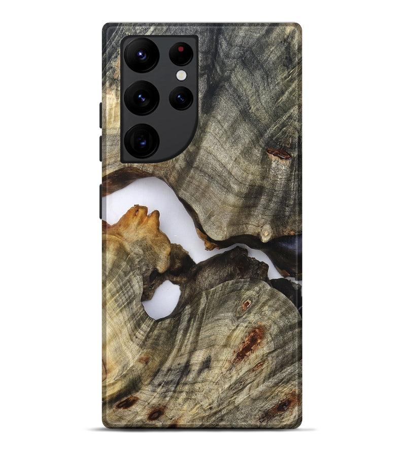 Galaxy S22 Ultra Wood Live Edge Phone Case - Nevaeh (Clear, 824639)
