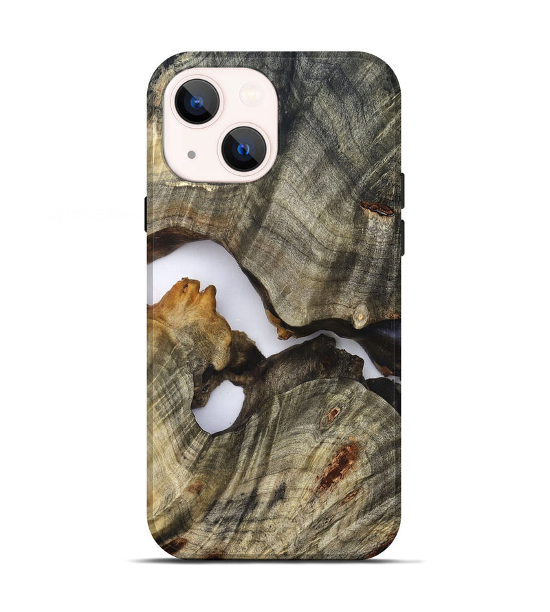 iPhone 13 Wood Live Edge Phone Case - Nevaeh (Clear, 824639)