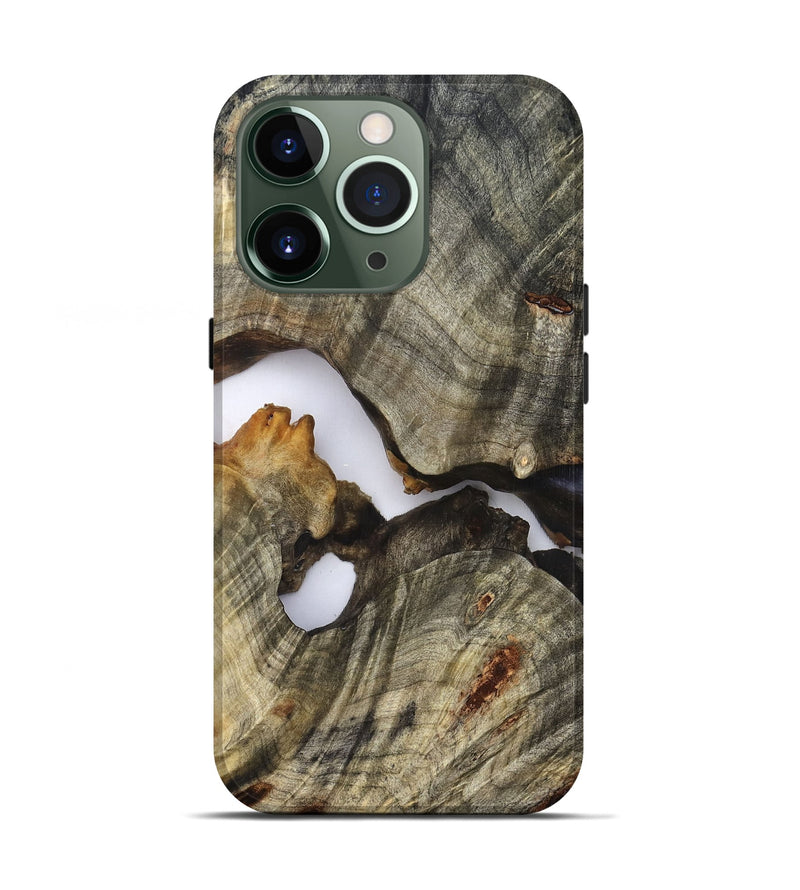 iPhone 13 Pro Wood Live Edge Phone Case - Nevaeh (Clear, 824639)