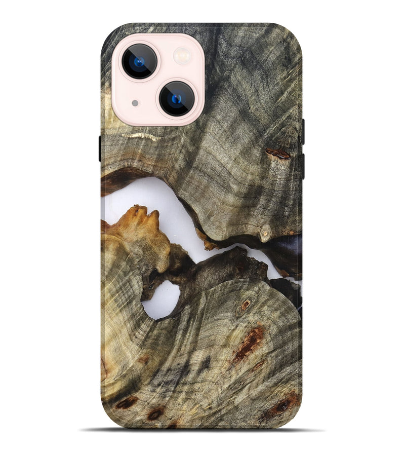 iPhone 14 Plus Wood Live Edge Phone Case - Nevaeh (Clear, 824639)