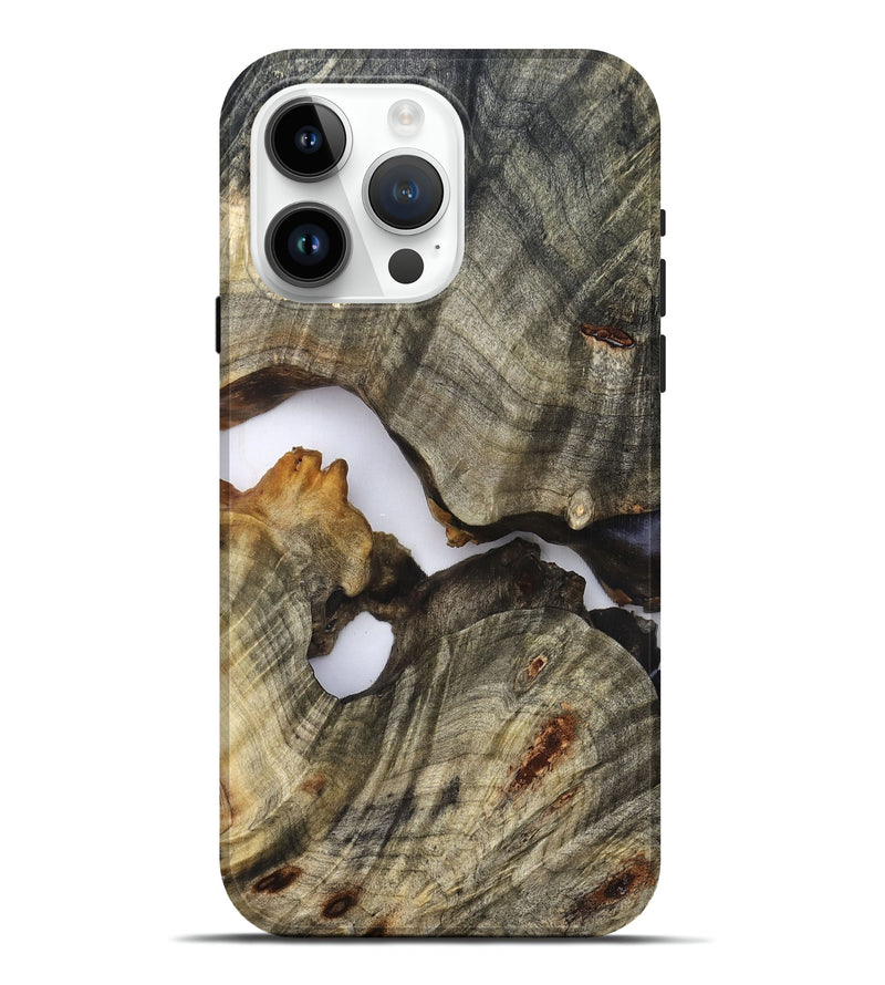 iPhone 15 Pro Max Wood Live Edge Phone Case - Nevaeh (Clear, 824639)