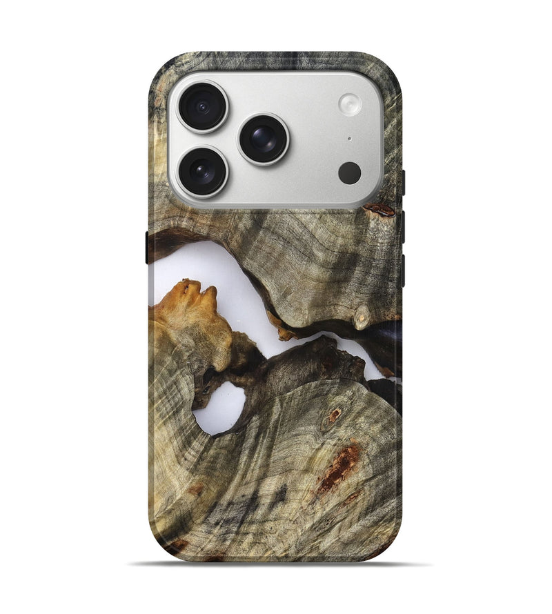 iPhone 17 Pro Wood Live Edge Phone Case - Nevaeh (Clear, 824639)