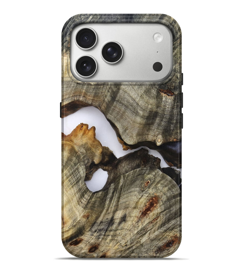 iPhone 17 Pro Max Wood Live Edge Phone Case - Nevaeh (Clear, 824639)