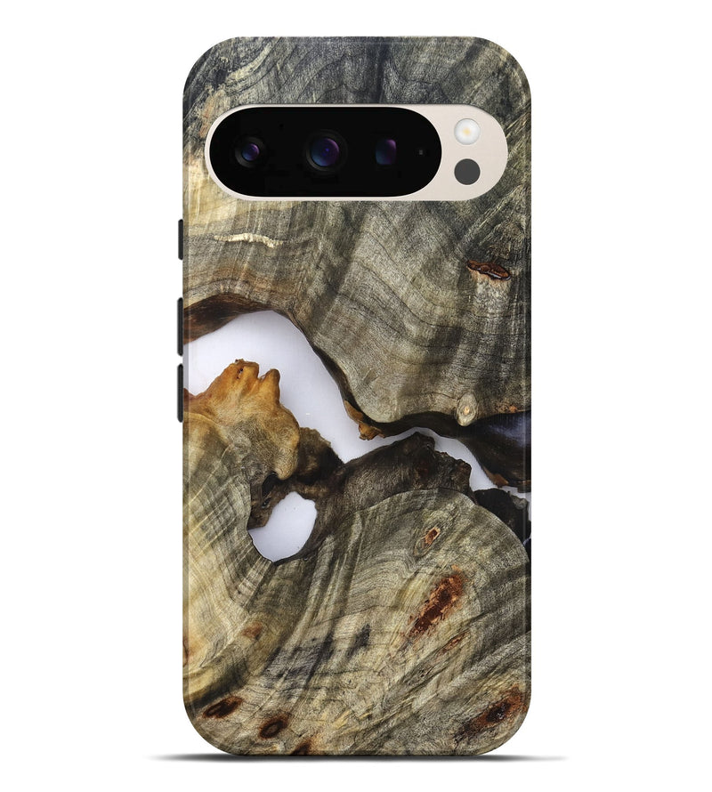 Pixel 10 Pro XL Wood Live Edge Phone Case - Nevaeh (Clear, 824639)
