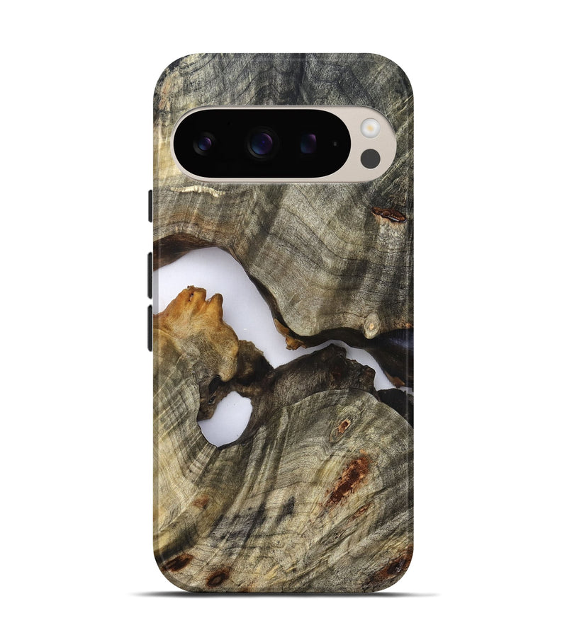 Pixel 9 Pro Wood Live Edge Phone Case - Nevaeh (Clear, 824639)