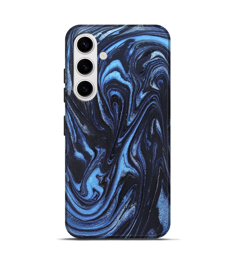 Galaxy S25 ResinArt Live Edge Phone Case - Jeanine (Blue, 824640)