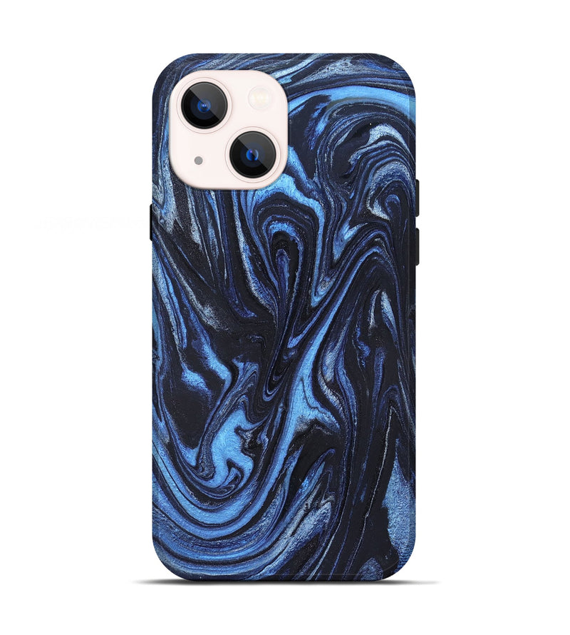 iPhone 13 ResinArt Live Edge Phone Case - Jeanine (Blue, 824640)