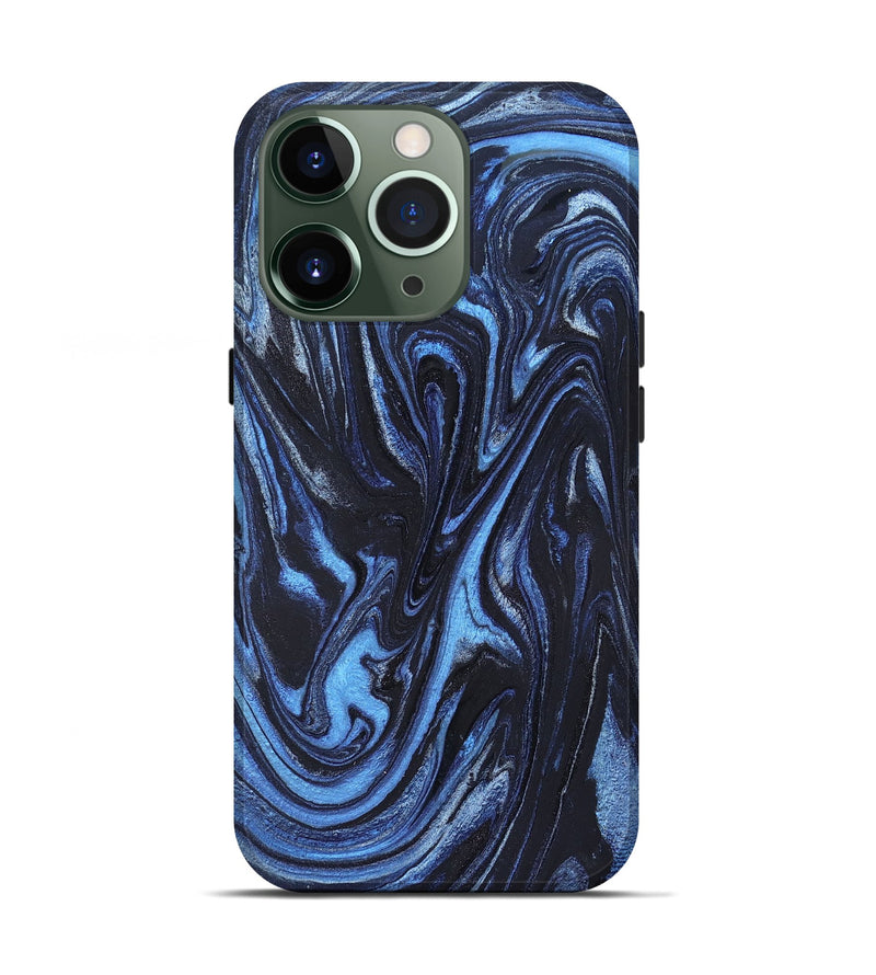 iPhone 13 Pro ResinArt Live Edge Phone Case - Jeanine (Blue, 824640)